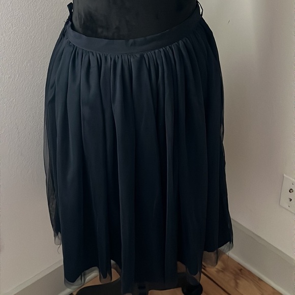 Comme Toi… black mesh layered full skirt Sz M - Picture 3 of 6